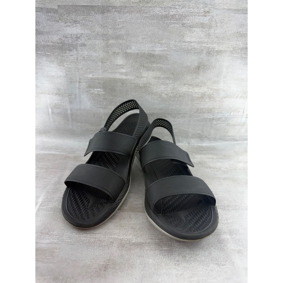 CROCS Shoes - Crocs LiteRide 360 Sandals Women Sz 7 Black Grey Comfort Strappy 206711